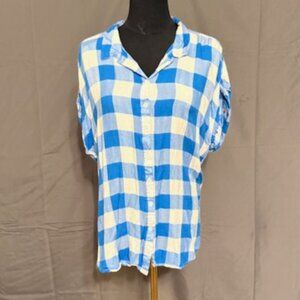 ALEXANDER JORDON Button-Up Blouse Size XL